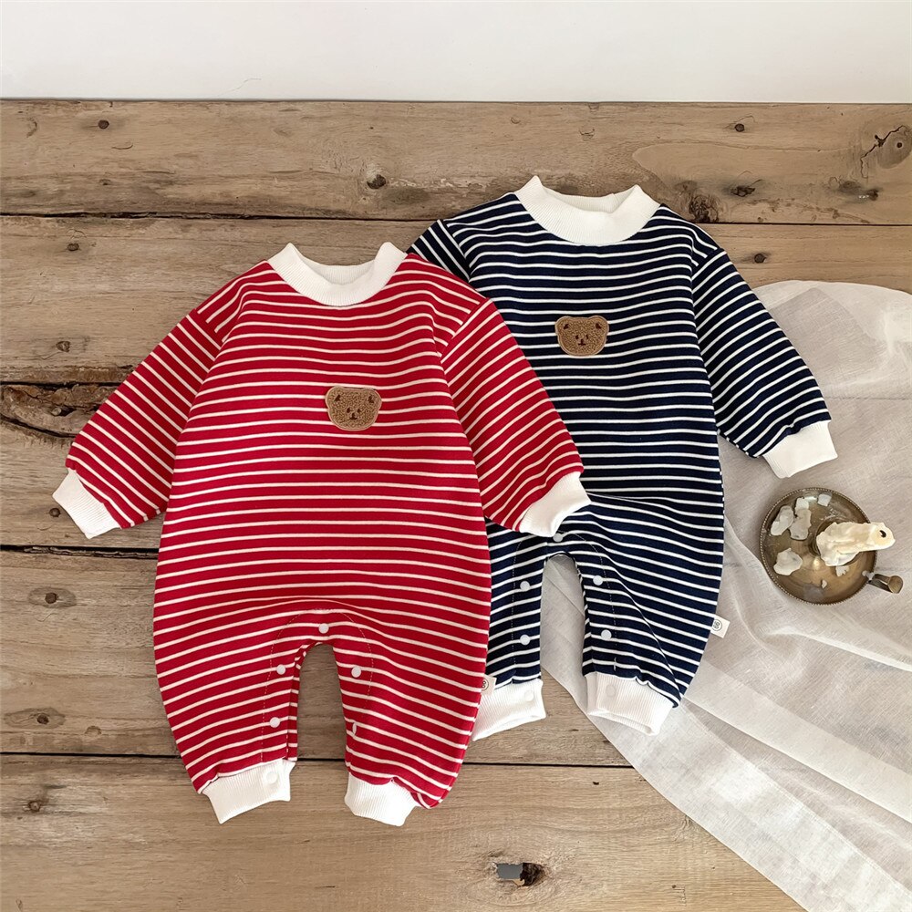 Bear Striped Children's Jumpsuit