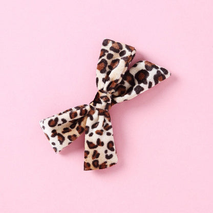 Animal Print Bow