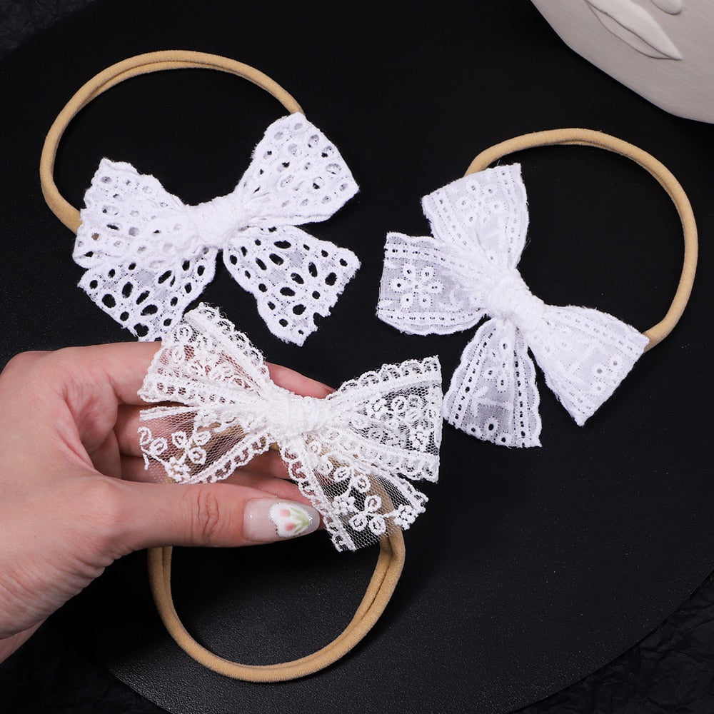 1 Pcs Lace Kids Bows Headbands