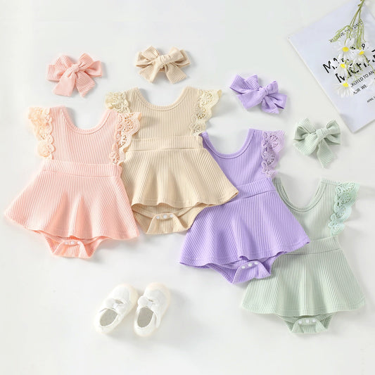 Candy Colors Romper + Headband Set