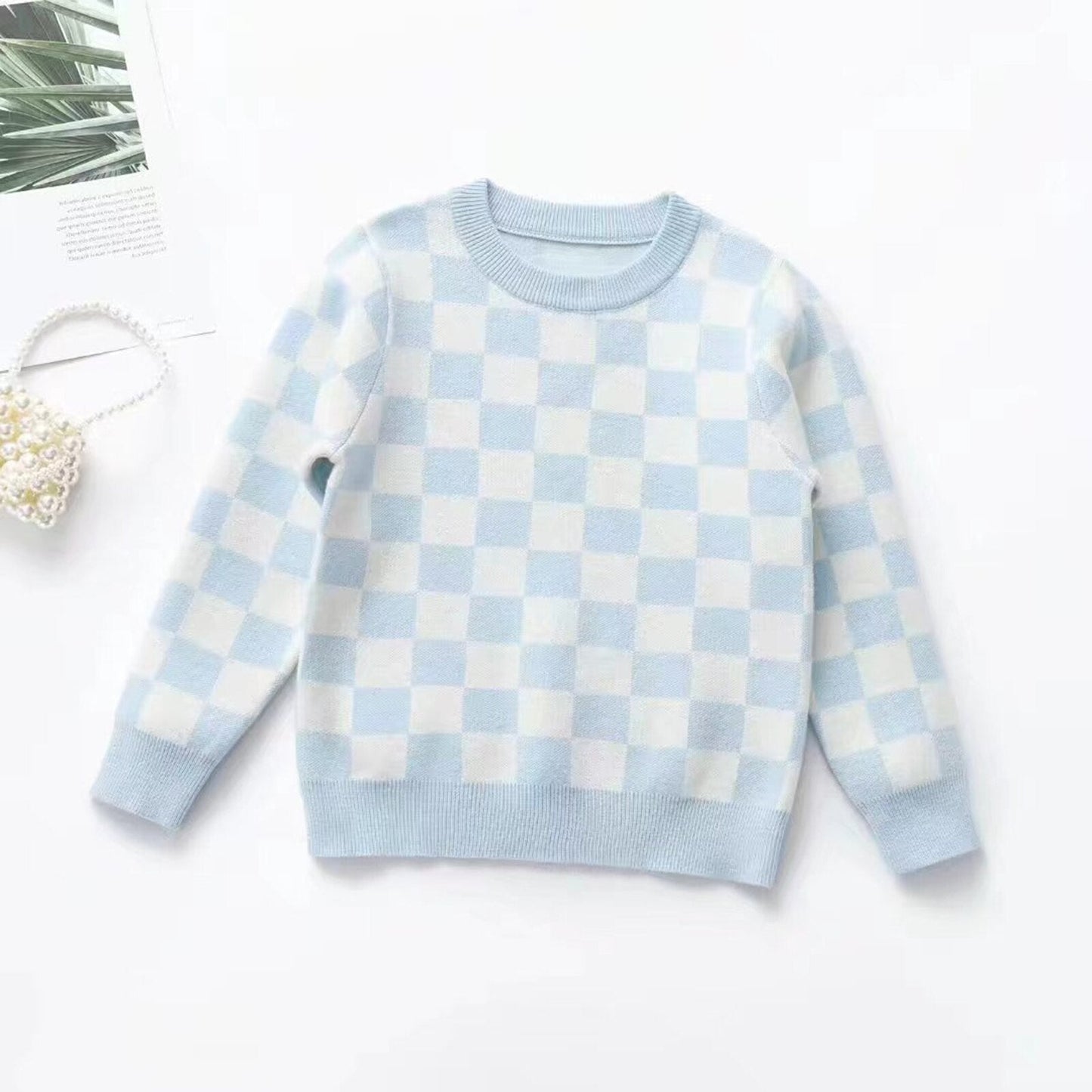 Checkerboard Chess Children's Blouse