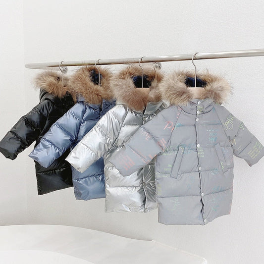 Children Fur Colla Down Jacket