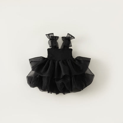 Elastic and Tulle Children's Dress