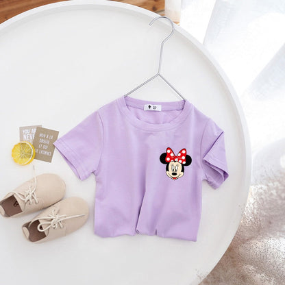 Cartoon Minnie Short Sleeve T-Shirt