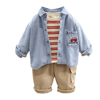 Children's 3 Piece Set with Jeans Jacket