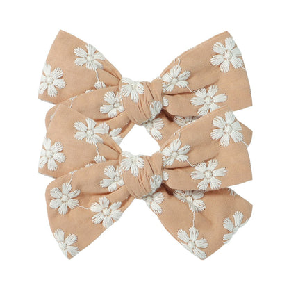 2Pcs/Set  Emma Bowknot Hair Clips