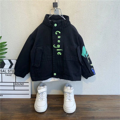 Boys Denim Jacket Spring and Autumn New Children Jacket Baby Casual Tops