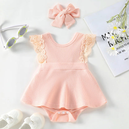 Candy Colors Romper + Headband Set