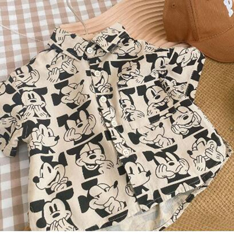 Cartoon Mickey Long Sleeve Shirt