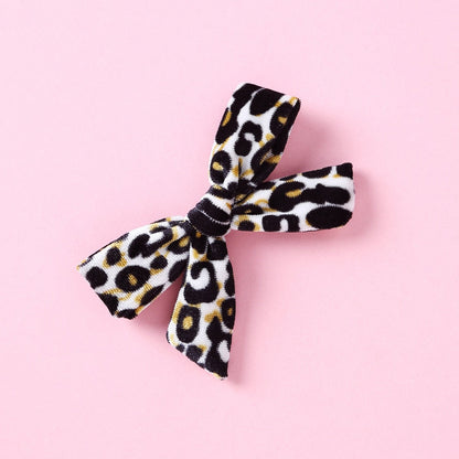 Animal Print Bow