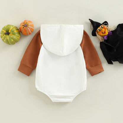 Children's Bodysuit Pumpkin Hood