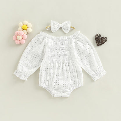 Ambre Romper Set Long Sleeve + Hairband