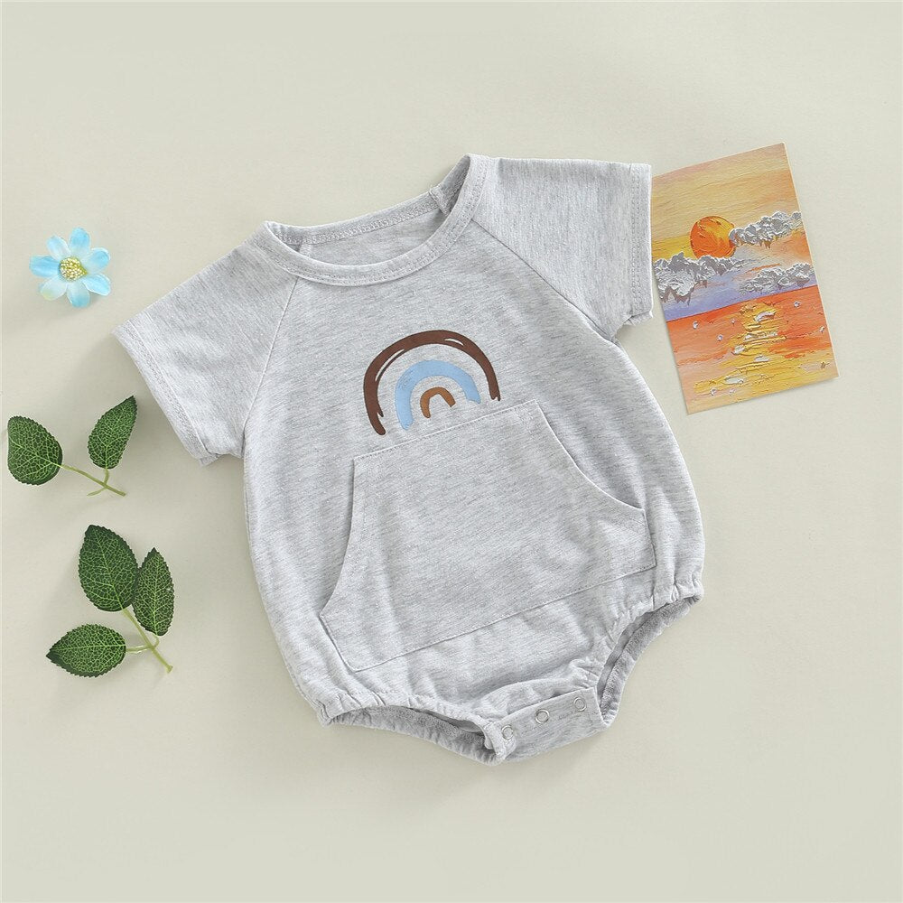 Children's Bodysuit Rainbow Pockets