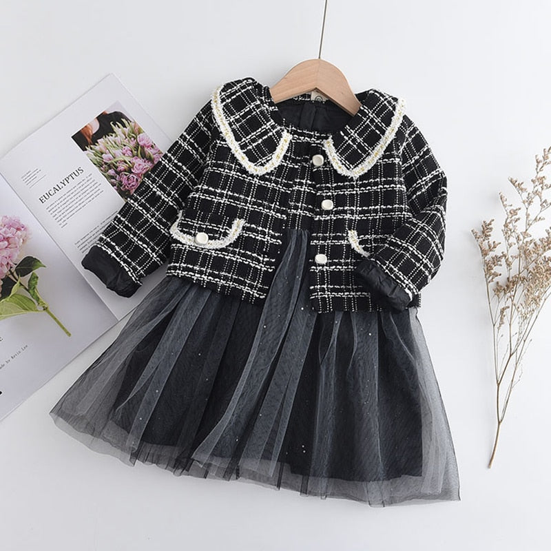 Children's set dress + cold blouse