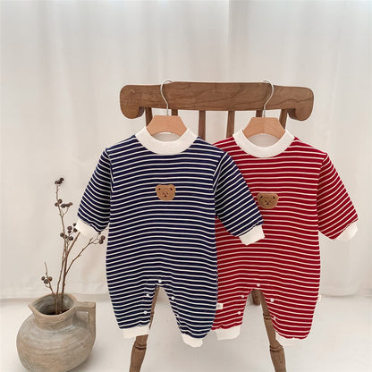 Bear Striped Children's Jumpsuit