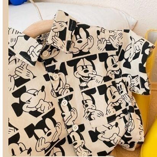 Cartoon Mickey Long Sleeve Shirt