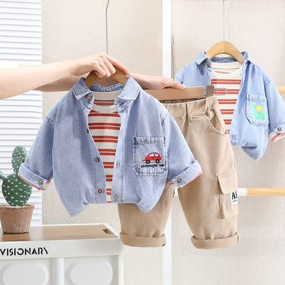 Children's 3 Piece Set with Jeans Jacket