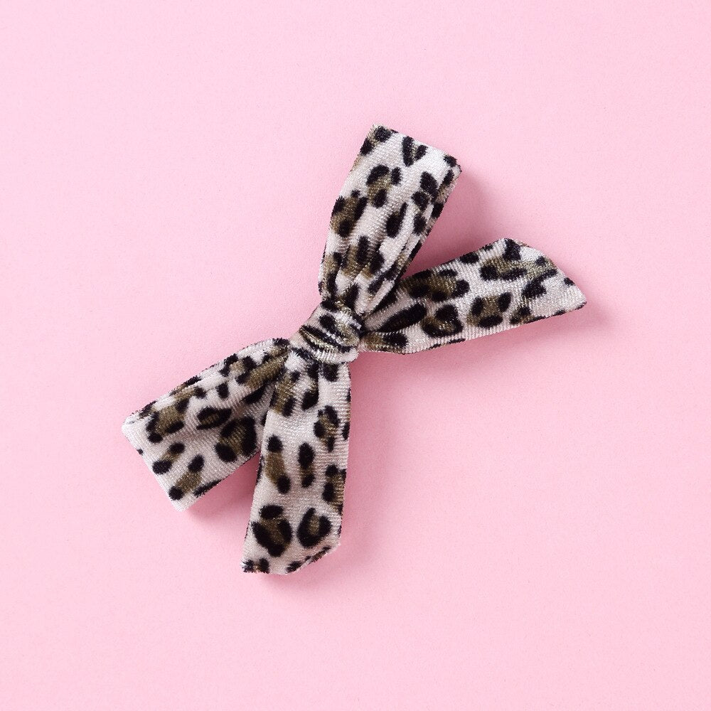 Animal Print Bow