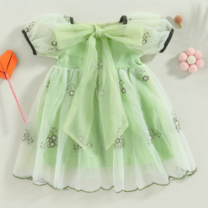 Butterfly Flower Mesh Dress