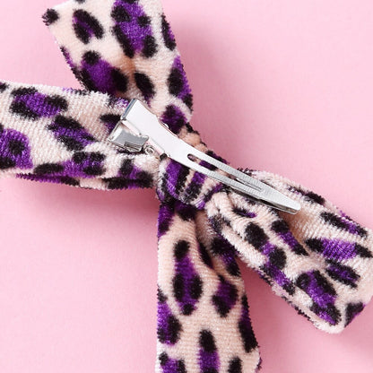 Animal Print Bow