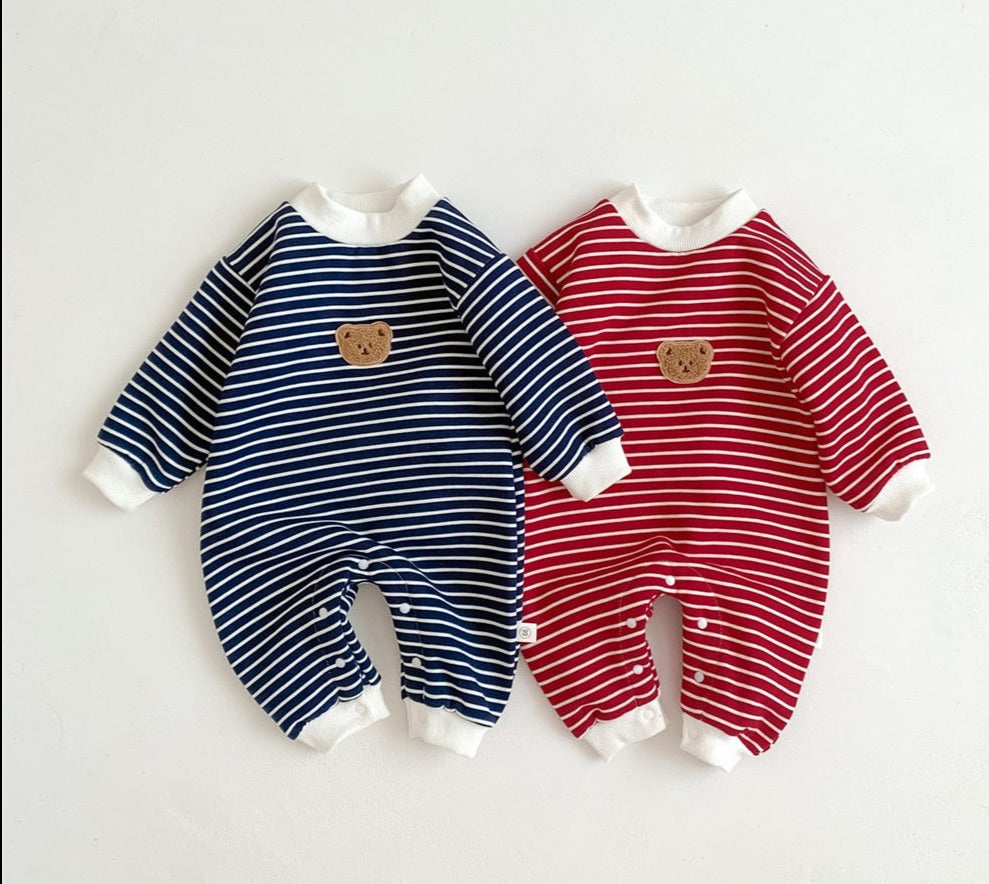 Bear Striped Children's Jumpsuit