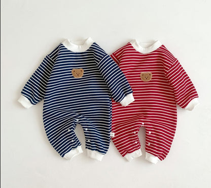 Bear Striped Children's Jumpsuit