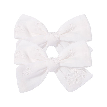 2Pcs/Set  Emma Bowknot Hair Clips