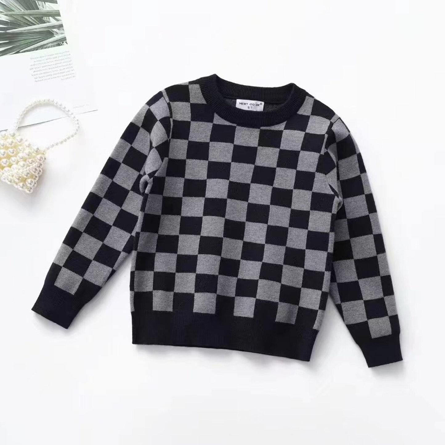 Checkerboard Chess Children's Blouse