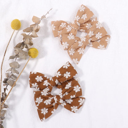 2Pcs/Set  Emma Bowknot Hair Clips