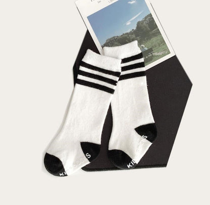 Children's Black and White  Socks