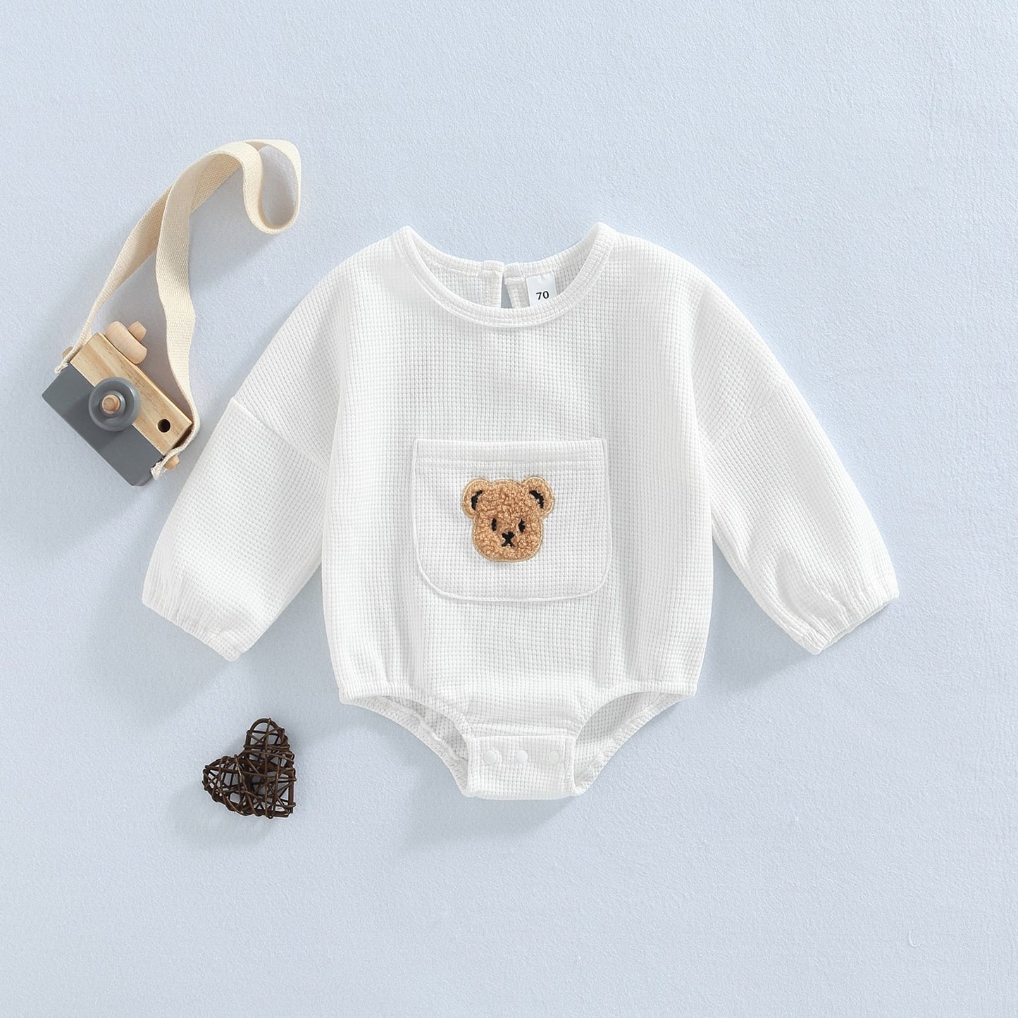 Baby Bodysuit Teddy Bear