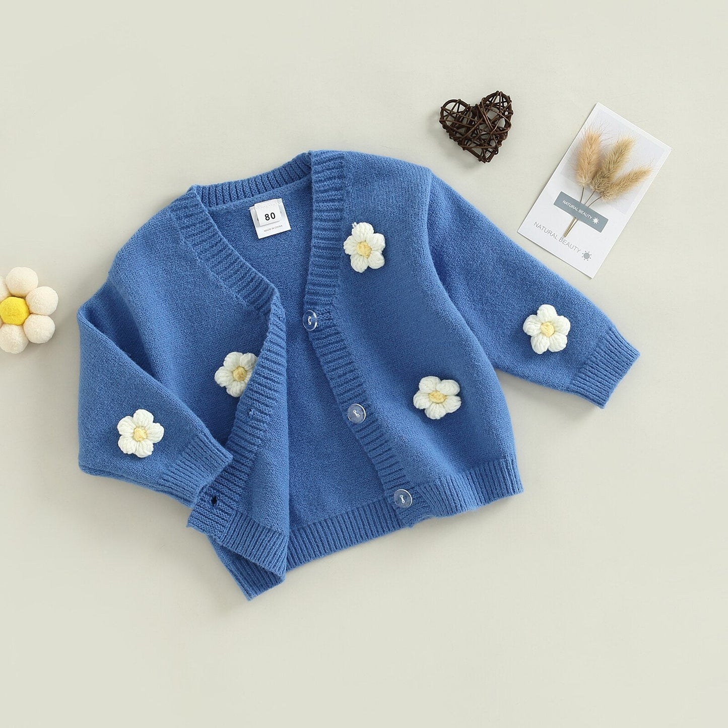 Cardigan 3D Flower