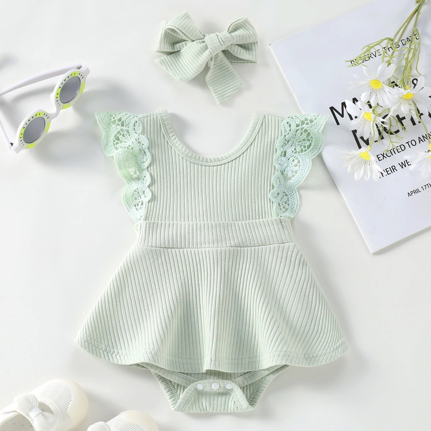 Candy Colors Romper + Headband Set