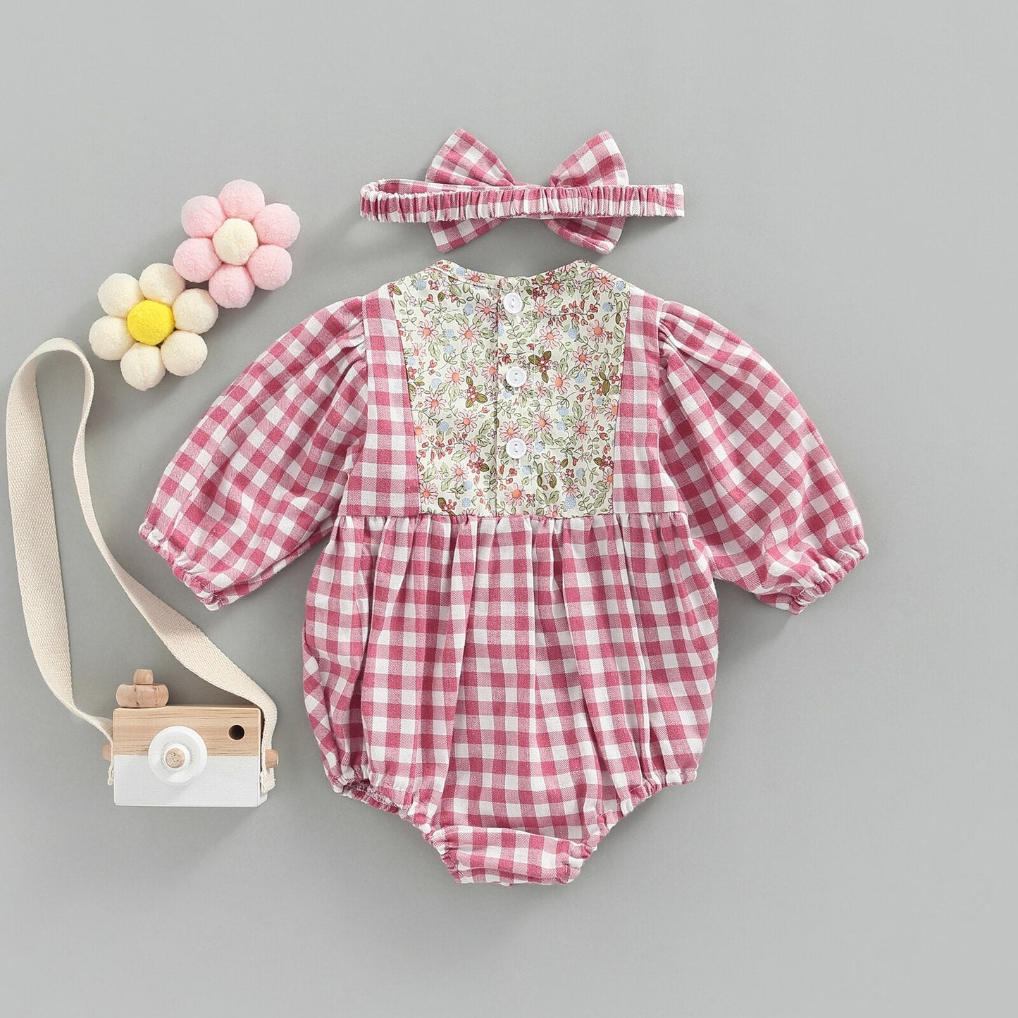 Children's Bodysuit Chess + Hairband