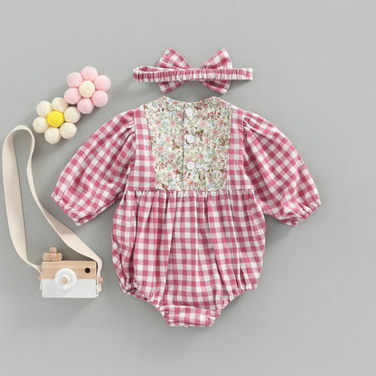 Children's Bodysuit Chess + Hairband