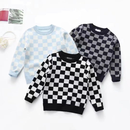 Checkerboard Chess Children's Blouse