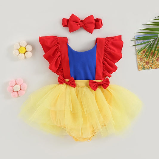 Children's dress with red headband