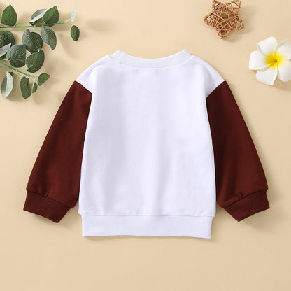 Brown and White Children's Sweatshirt