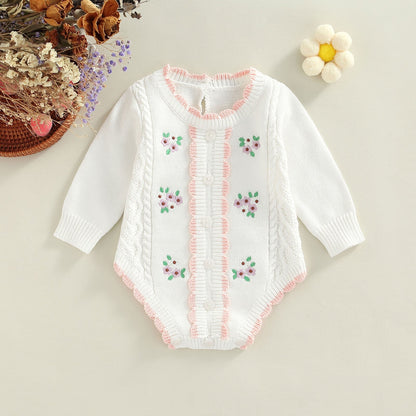 Baby Flower Bodysuit / Romper