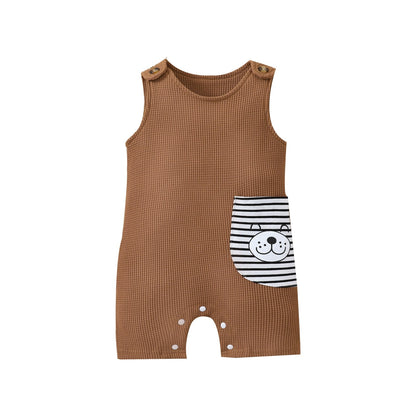 Bear Pocket Jumpsuit / Overalls