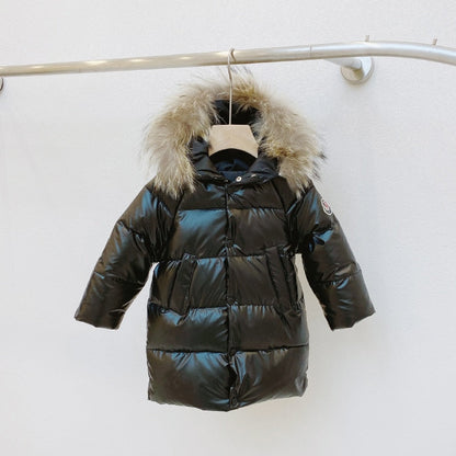 Children Fur Colla Down Jacket