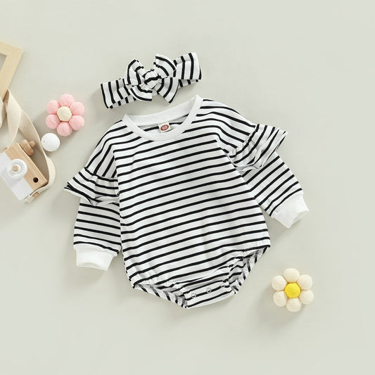 Children's Bodysuit Stripes + Hairband