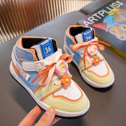 Children's sneakers with lollipop