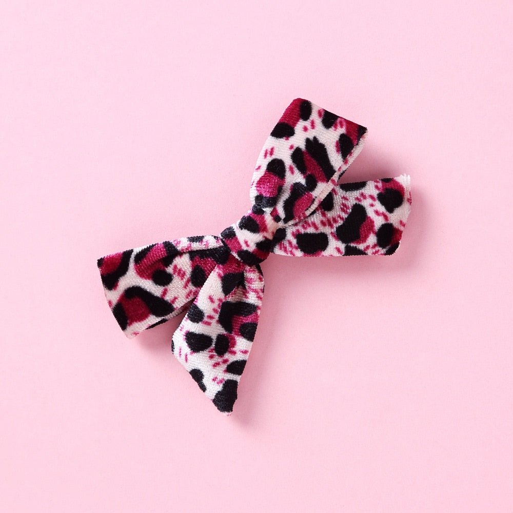 Animal Print Bow