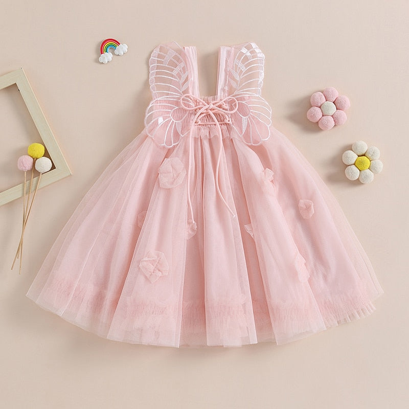 Butterfly Wing Mesh Tulle Dress