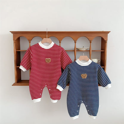 Bear Striped Children's Jumpsuit