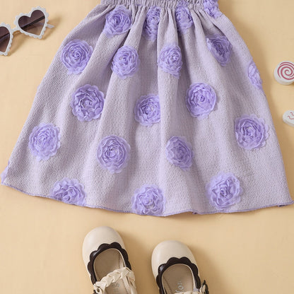 Flower Pleated Dress