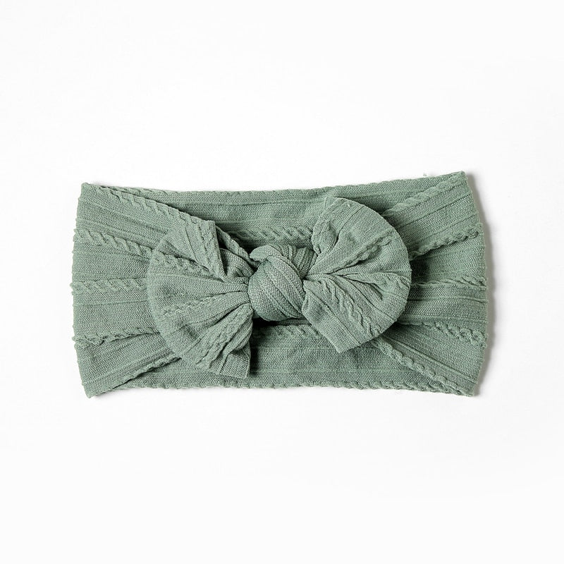 Cable Bow Baby Headband