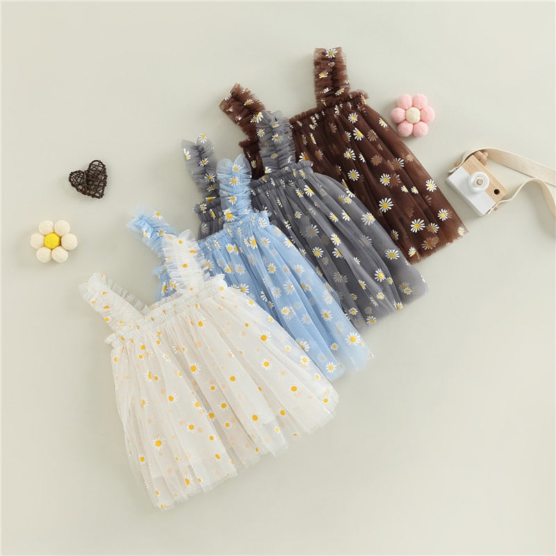 Daisy tulle baby dress