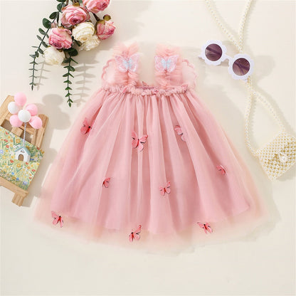 Tulle Dress With Butterflies